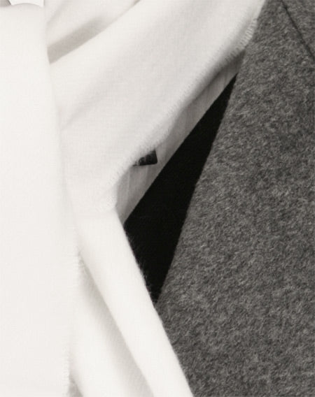 Cashmere Wool Scarf - Snow White