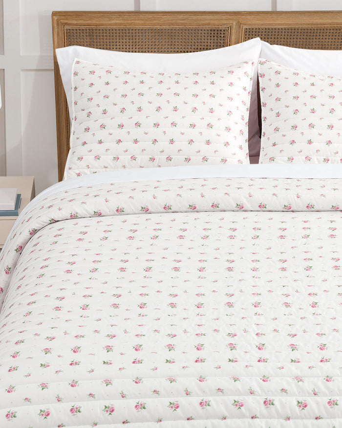 Ceraphina Floral Pink Quilt Set