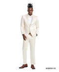 Champagne Solid Shiny U-Shape Vest Mens-suit - Giorgio's Menswear