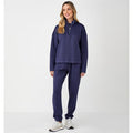 Charlie Paige Half Zip Pullover In Blue