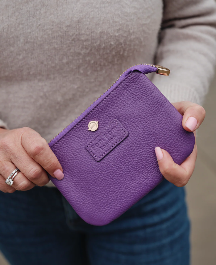Chelsea Coin Purse Elizabeth Line Purple