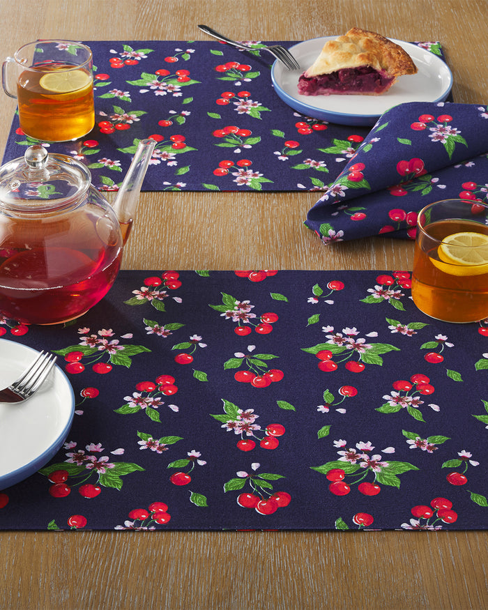 Cherry Blossom Reversible Placemat Set