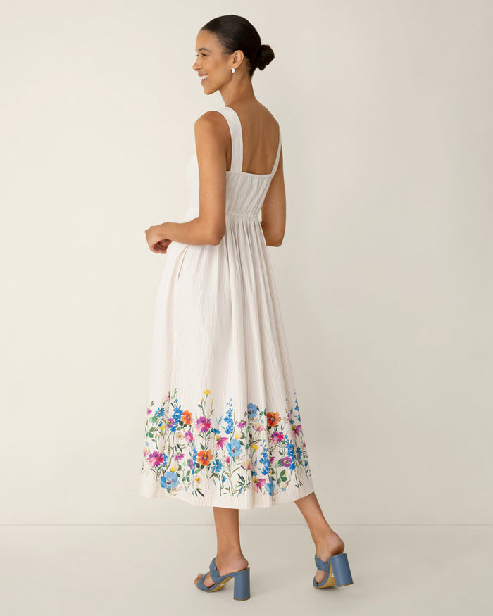 Clarence Midi Dress in Summer Blooms