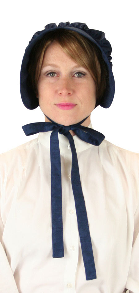 Clarissa Satin Bonnet - Blue