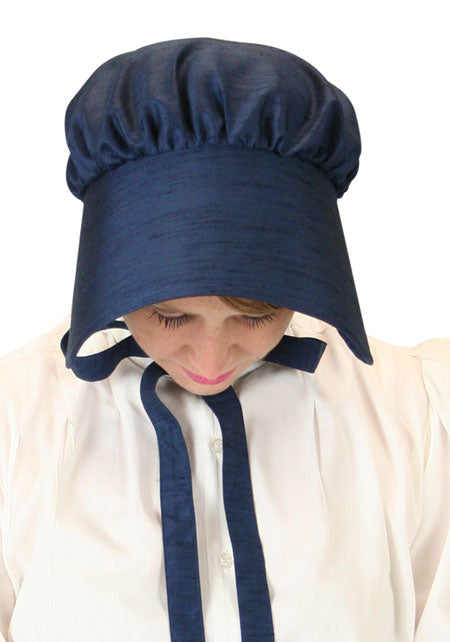 Clarissa Satin Bonnet - Blue
