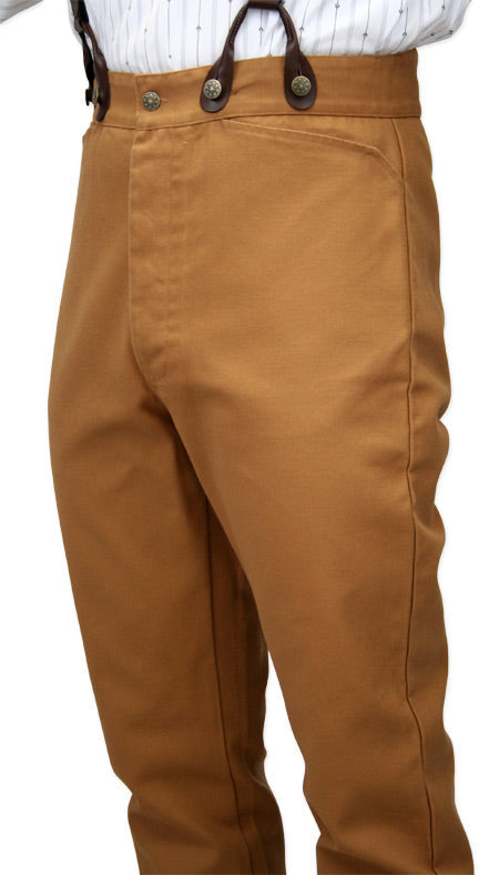 Classic Canvas Trousers - Brown