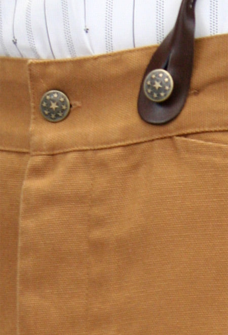 Classic Canvas Trousers - Brown