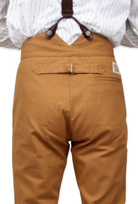 Classic Canvas Trousers - Brown