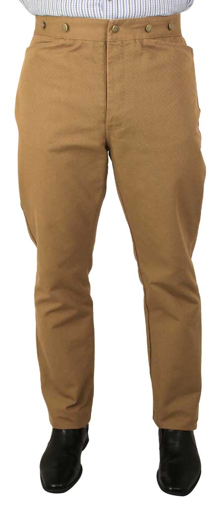 Classic Canvas Trousers - Chestnut