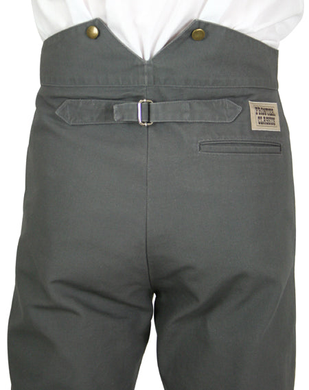 Classic Canvas Trousers - Gray