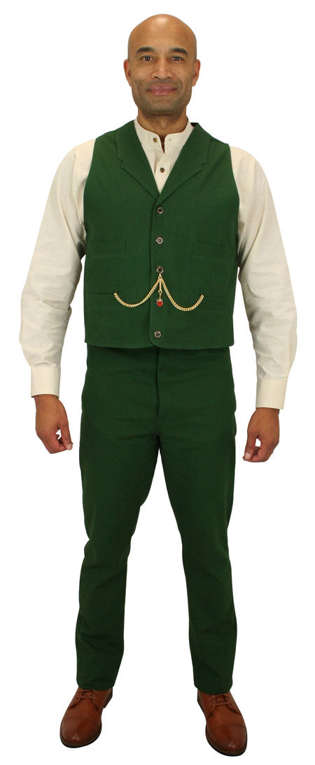 Classic Canvas Trousers - Green