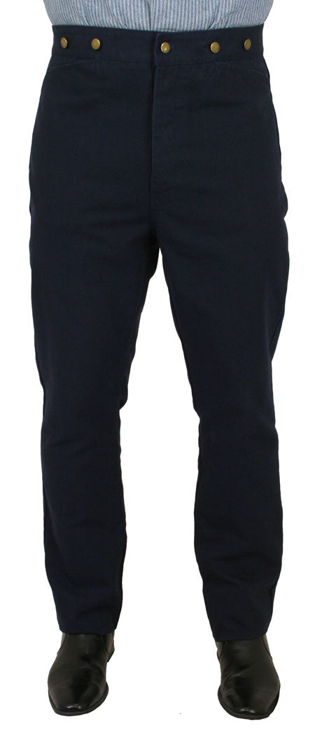 Classic Canvas Trousers - Navy