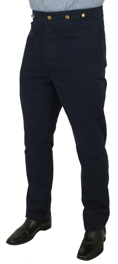 Classic Canvas Trousers - Navy