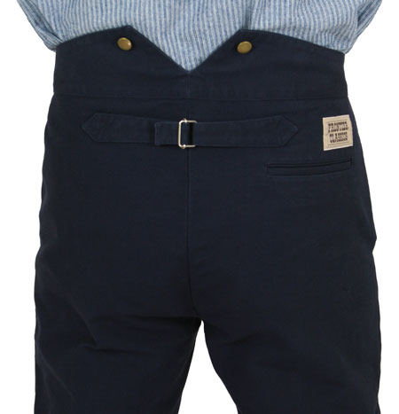 Classic Canvas Trousers - Navy