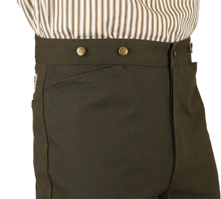 Classic Canvas Trousers - Walnut