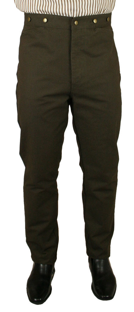 Classic Canvas Trousers - Walnut