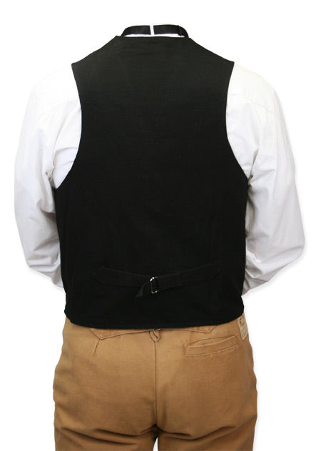 Classic Canvas Work Vest - Black