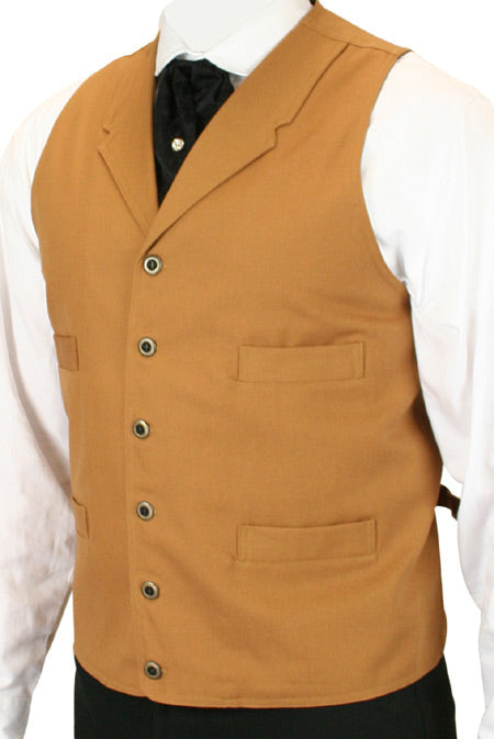 Classic Canvas Work Vest - Brown