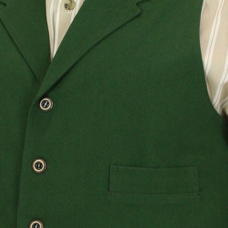 Classic Canvas Work Vest - Hunter Green