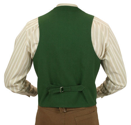 Classic Canvas Work Vest - Hunter Green