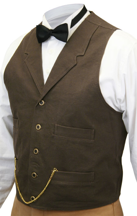 Classic Canvas Work Vest - Walnut