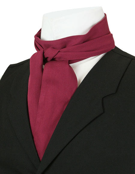 Classic Cotton Cravat - Burgundy