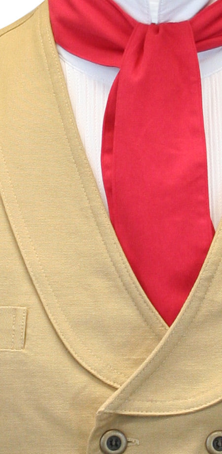 Classic Cotton Cravat - Red