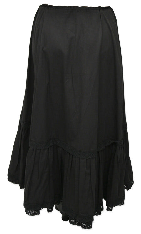 Classic Cotton Petticoat - Black