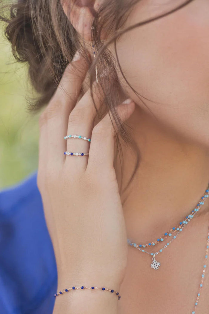 Classic Gigi Bracelet - Lapis 18k Yellow Gold