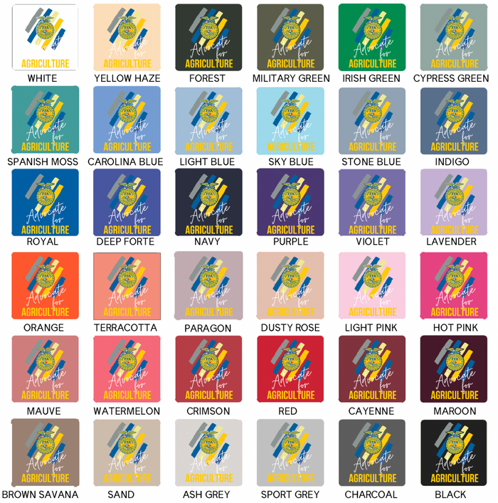 COLOR Advocate for Ag Emblem– Crewneck