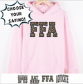 Colorful Cheetah Words - Choose Your Saying – Hoodie