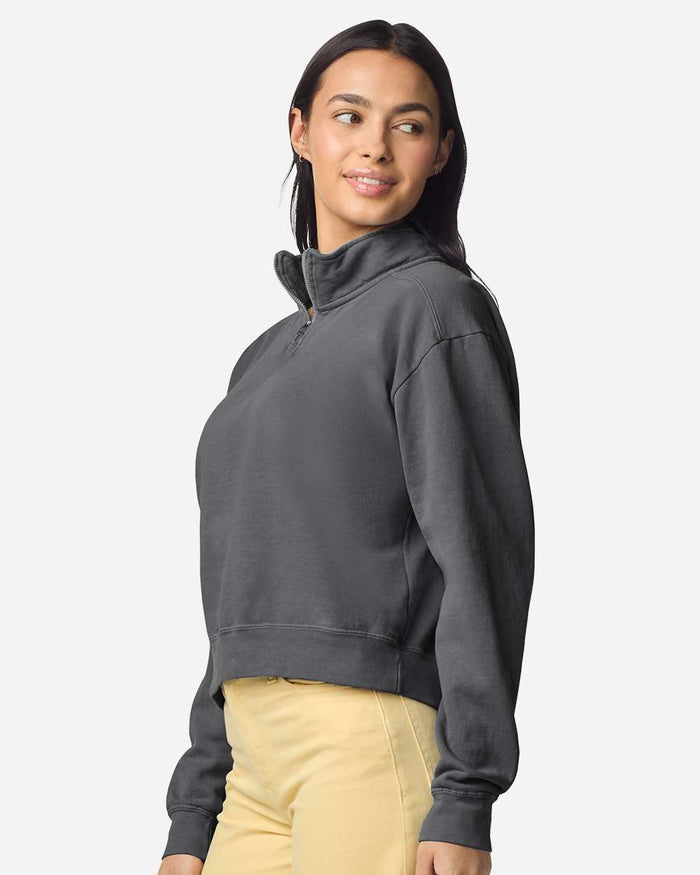 Comfort Colors Women's Garment-Dyed Mid-Length Quarter-Zip Sweatshirt - 1580L