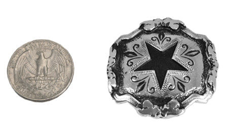 Concho Scarf Slide - Stamped Star