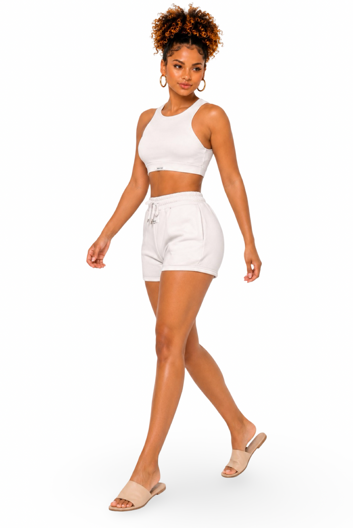 Coolin' Jogger Short Set - Crop Top & Shorts, Comfortable Fit, Versatile Style for Active Lifestyle