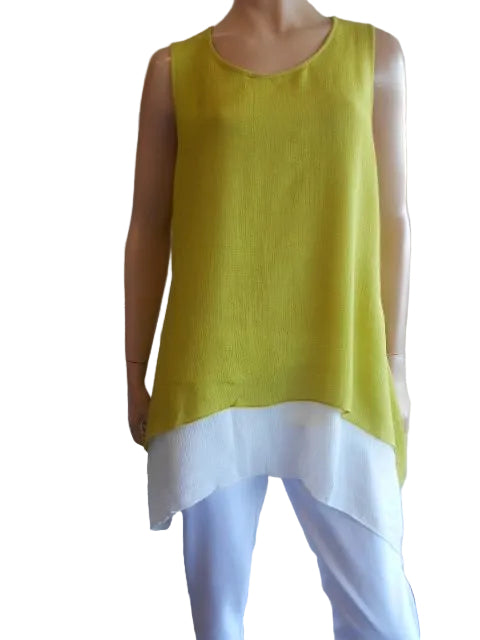 Cordelia St Lime Overlay Top