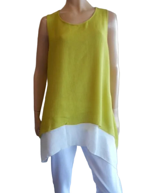 Cordelia St Lime Overlay Top