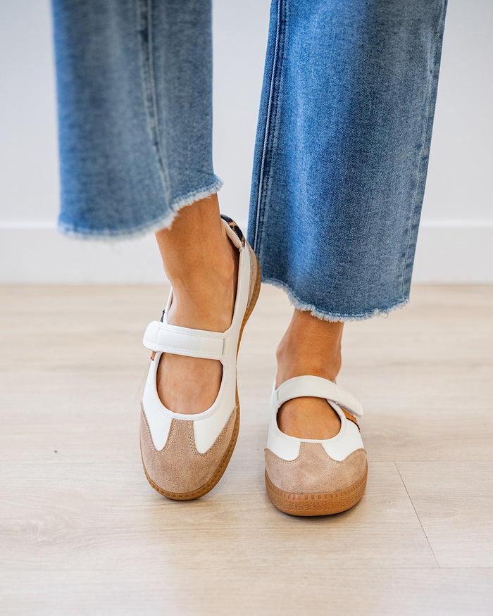 Corkys Calm Down Mary Jane Sneakers - Sand Corkys Footwear