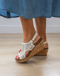Corkys Can We Go Wedge Sandals - White SALE Corkys Footwear