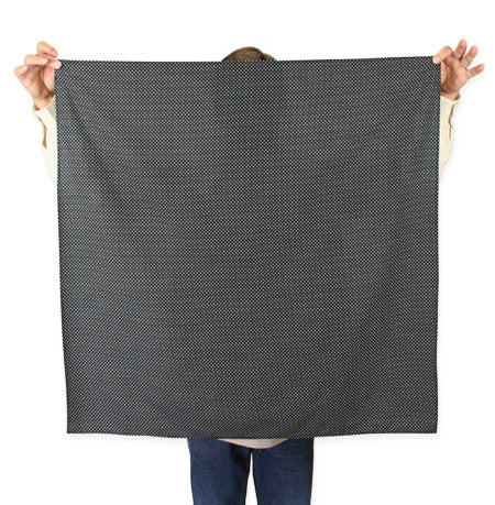 Cotton Neckerchief - Black Dot