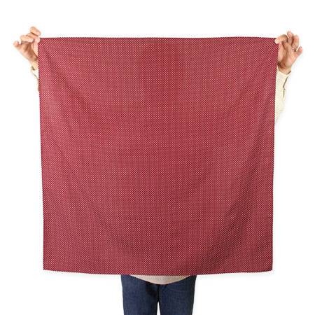 Cotton Neckerchief - Burgundy Dot