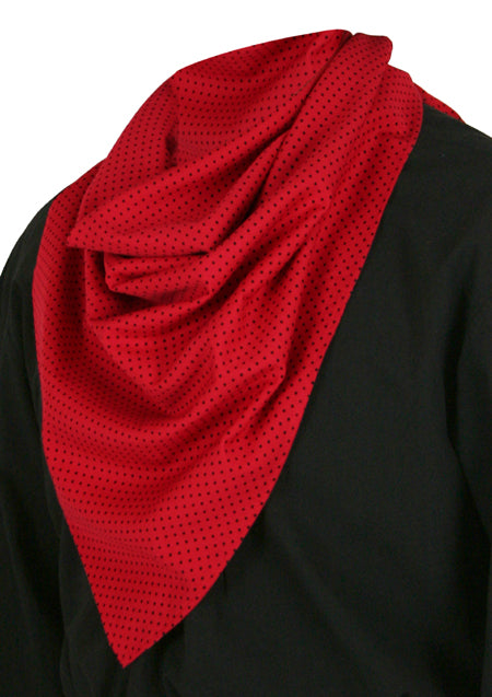 Cotton Neckerchief - Red Dot