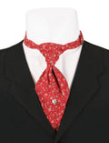 Cotton Teck Tie - Red Calico
