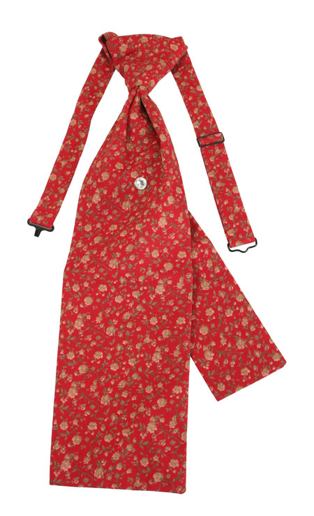 Cotton Teck Tie - Red Calico