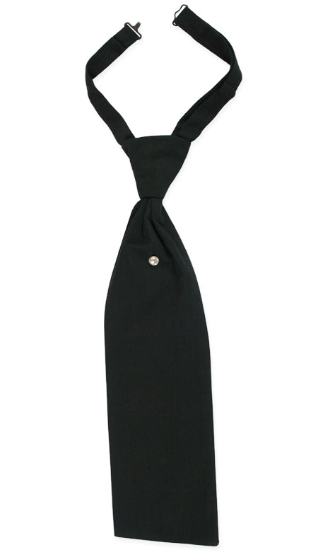 Cotton Teck Tie - Solid Black