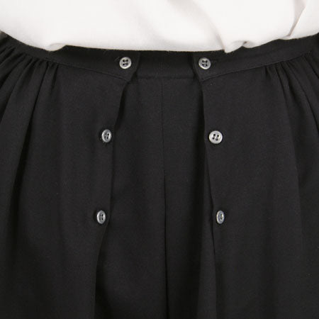 Cotton Twill Walking Skirt - Black w/Gray