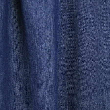 Cotton Twill Walking Skirt - Denim