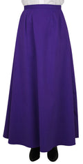 Cotton Twill Walking Skirt - Purple
