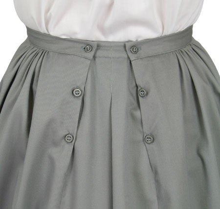Cotton Walking Skirt - Gray