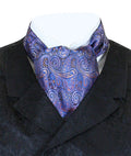 Coventry Paisley Ascot - Blue/Rust