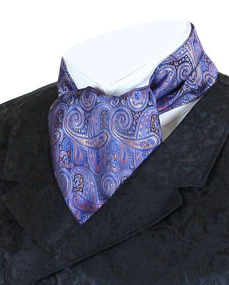 Coventry Paisley Ascot - Blue/Rust